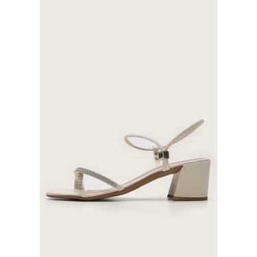 Sandália DAFITI SHOES Tiras Off-White - Compre Agora