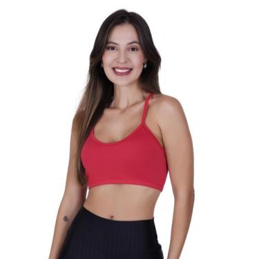 Imagem de Top Fitness Alça Sem Bojo Liso - Ana - Bella Da Serra Modas