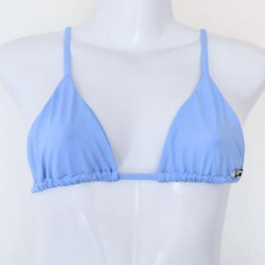 Imagem de Biquíni Top Cortininha Alça Regulador Ericeira Azul Céu - Aina Bikini