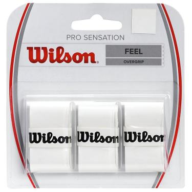 Imagem de Overgrip Wilson Pro Sensation Branco - 3 Unidades