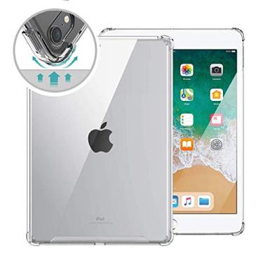 Imagem de ORIbox Capa transparente para iPad 8 10,2" (2020)/iPad 7th 10,2" (2019)/iPad Air 3ª 10,5" (2019)/iPad Pro 2ª 10,5" (2017), capa traseira de TPU transparente para iPad, 4,0/10,5", transparente