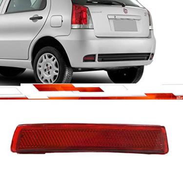 Imagem de Retrorefletor traseira Ld Palio Fire 2003 Em Diante Weekend Adventure 2008 Em Diante Olho Gato Vermelho Acrilico