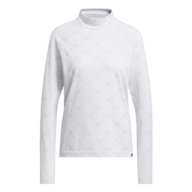Imagem de adidas Camiseta feminina Ultimate365 Tour Mongram Mock, branca, PP