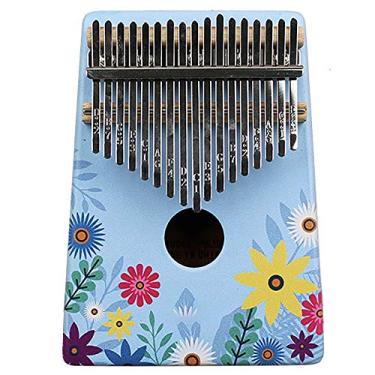 Imagem de Piano de polegar 10-17-21 teclas Kalimba, teclado de percussão de dedo, piano de dedo com martelo de afinação, instrução de estudo, fãs de música, bolso, polegar, piano de dedo, 17 tons, I