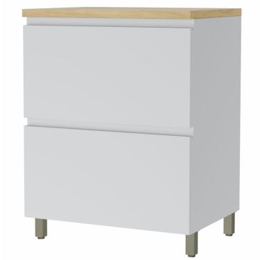 Imagem de Balcão Nesher Rainha em MDF 15mm com 1 Porta, 1 Gaveta e 1 Prateleira - 70cm de largura 