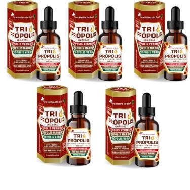 Imagem de 5x Tri Própolis (Vermelha, Verde e Marrom) 20Ml Flora Nativa