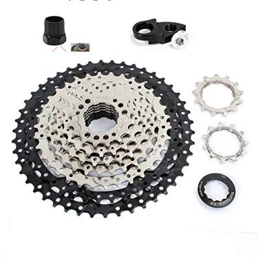 Imagem de ROYAL SUN Cassetes de roda livre com rodas dentadas de volante de 9 velocidades 11-46T adequadas para Shimano 9 velocidades, incluindo M370, M390, M430, M2000, M4000, DEORE M530, para SRAM 9