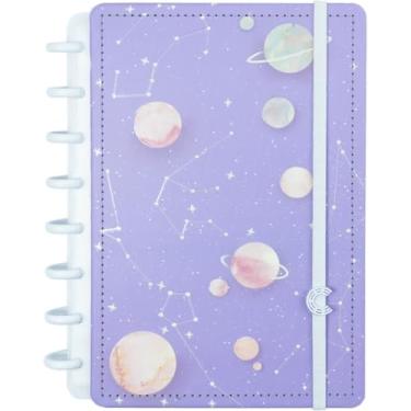 Imagem de Caderno Inteligente, Grande, Purple Galaxy By Gocase, 215x280 mm, 80 Folhas, Caderno Inteligente