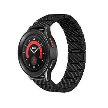Imagem de pitaka Pulseira de relógio de fibra de carbono para Galaxy Watch 7/6/5/4, 47/46/45/44/43/42/40 mm, fina e leve para Galaxy Watch