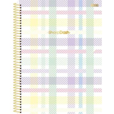 Imagem de Caderno Universitário Capa Dura Sharp Dash Feminino 1 Matéria 80 Folhas São Domingos