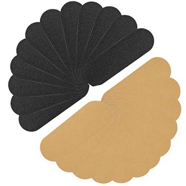 Imagem de Recarga de lixa Pedi de aço inoxidável, grão 100 e 180 – Almofadas de refil de pedicure – Almofada de gesso para pés com cola removível, tamanho 13,18 cm C x 4,3 cm L, 24 unidades