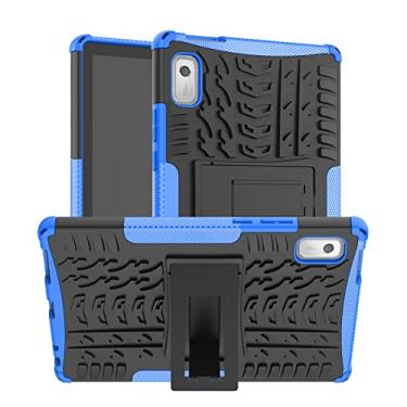 Imagem de Maomini Capa para tablet Lenovo Tab M9 2023 / Nook 22.9 cm versão 2024 9 polegadas (TB-310FU) suporte armadura protetora resistente (azul)