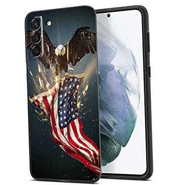 Imagem de for Samsung Galaxy S21 5G/S30 5G Case,USA American Flag Eagle Cases for Men Boys Women,USA Flag Graphic Cool Anti-Scratch Soft Silicone Case for Samsung Galaxy S21 5G/S30 5G