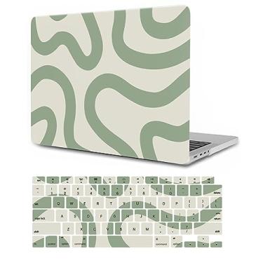 Imagem de Capa rígida compatível com MacBook Air de 13 polegadas 2020 2019 2018 versão M1 A2337 A2179 A1932, capa protetora de plástico rígido para laptop e película de teclado para MacBook Air de 13,3