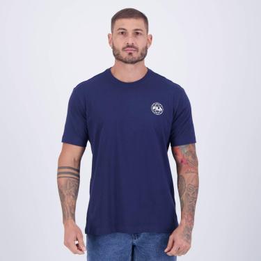 Imagem de Camiseta Fila One World Marinho-Masculino