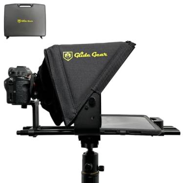 Imagem de Glide Gear Tripé de câmera de vídeo universal TMP 500, Tripé teleprompter de 15 mm com estojo de transporte
