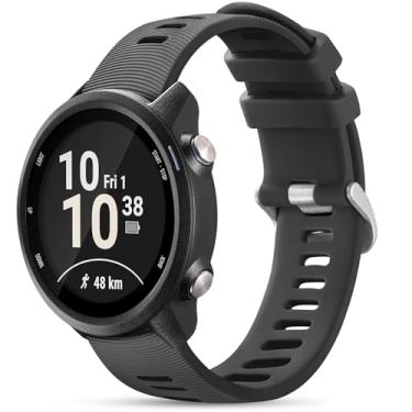 Imagem de GEAK Pulseira de relógio compatível com Garmin Forerunner 245/55, pulseiras de silicone macio compatíveis com Garmin Vivoactive 6, pulseira esportiva de 20 mm para Garmin Venu SQ/Venu 2 Plus/Venu