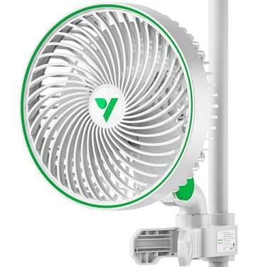 Imagem de VIVOSUN Ventilador AeroWave E6 Grow Tent 15.2 cm, motor EC, controle inteligente WiFi, ventilador de clipe oscilante automático patenteado nos EUA, à prova de intempéries IP-54, fluxo de ar forte, mas
