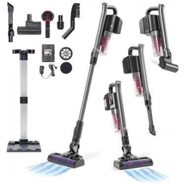 Imagem de Aspirador de Pó sem Fio com Acessórios Ideal para Pets, 110v, IRIS USA, INC. 596123, Cinza