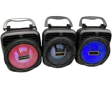 Imagem de Mini Caixa Bluetooth com LED, Radio FM e USB e Portátil