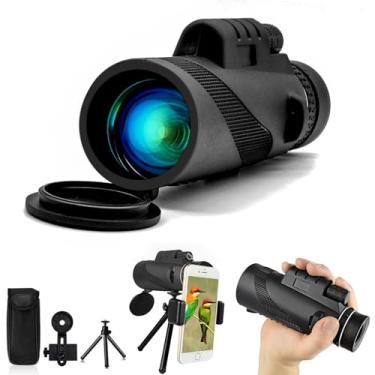 Imagem de MICOTA Monóculos 40x60, Prismas BAK4, Impermeáveis, para Adultos e Crianças, com Tripé e Acessórios de Armazenamento