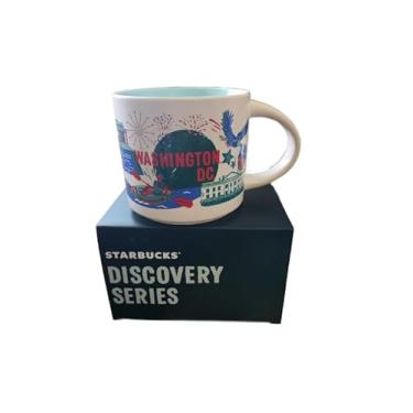 Imagem de Starbucks Caneca de café de cerâmica Discovery Series Washington, DC, 400 ml com caixa de presente