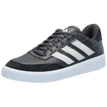 Imagem de adidas Tênis masculino Courtblock, Carbono/Branco/Preto, 43