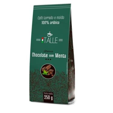 Imagem de Café Torrado e Moido Cafe Aroma Chcolate com Menta Café Italle Cafe Aroma 250g