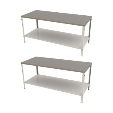 Imagem de Kit - 2 Mesa Panificadora Desmontável 800x870x1900 M-180 - Braesi