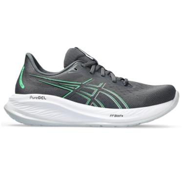 Imagem de ASICS Tênis de corrida masculino Gel-Cumulus 26, Cinza/folha nova, 40