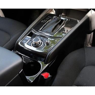 Imagem de GZBFTDH Painel de tampa do botão de mudança de marchas do carro, para Mazda CX 5 cx-5 2017 2022 acessórios, consoles centrais, botas, moldura LHD