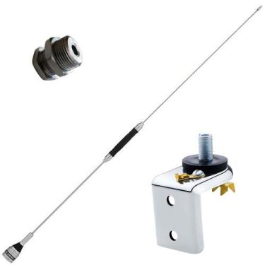 Imagem de Antena Móvel 11m Px 67cm Suporte L Universal Parafuso Fixação - Aquári