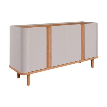 Imagem de Buffet Cimol Eva c/ 4 Portas Off White/Nature
