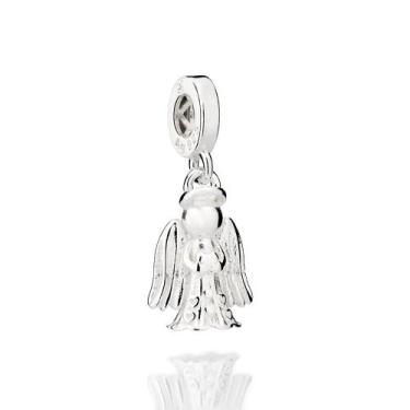 Imagem de Berloque de pulseira prata 925 feminino rommanel anjo da guarda 840163