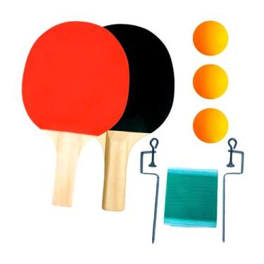 Imagem de Conjunto completo de Ping Pong com Rede e 3 Bolinhas de Plástico - Ali