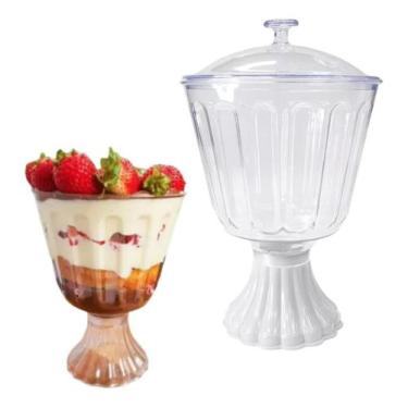 Imagem de Taça Confeiteiro Com tampa 1,25L Transparente - TOYS