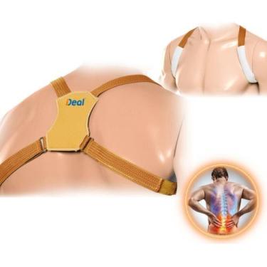 Imagem de Colete Corretor Postural Simples Alinha Coluna Tamanho G - Ideal Produ