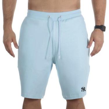 Imagem de Bermuda Moletinho Plus Size Masculina Elástico Cintura Cordão Ajustave
