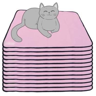 Imagem de 12 Caminhas para Cães e Gatos Dobrável 200 Lavagens 100x70 Rosa Antipu