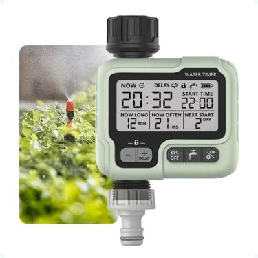 Imagem de Temporizador De Água Digital Torneira Timer Irrigação Jardim - Tomate