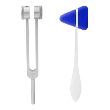 Imagem de Kit Diapasão Médico 128 Hz + Martelo Neurológicos Taylor - BIC,  Azul
