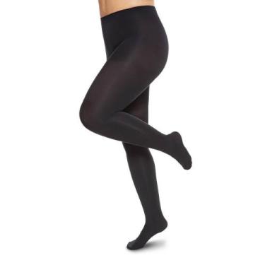 Imagem de Meia-Calça Opaca Rashel Loba Lupo 17613-001 Plus Size, XXXG, Preto