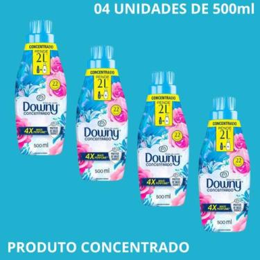 Imagem de kit com 4 Amaciantes Downy Concetrado Brisa de verão 500ml cada Frasco
