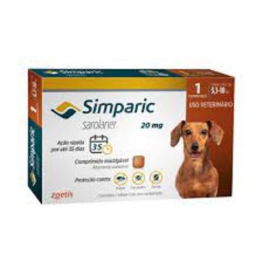 Imagem de Simparic comprimido ( 1 unidade) - zoetis, 5,1 a 10kg