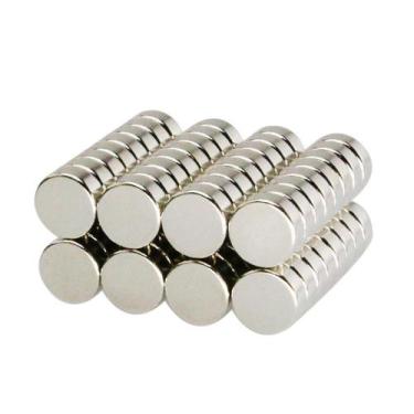 Imagem de 100pcs. Imã De Neodímio 10x4 Redondo Pastilha 10mm X 4mm - N35 - Neoim