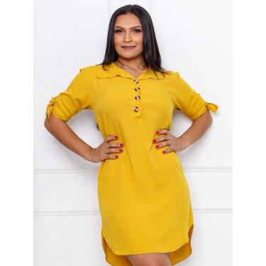 Imagem de Vestido Chemise Feminino Camisao Viscolinho Chamise - Rezes Moda, 294-