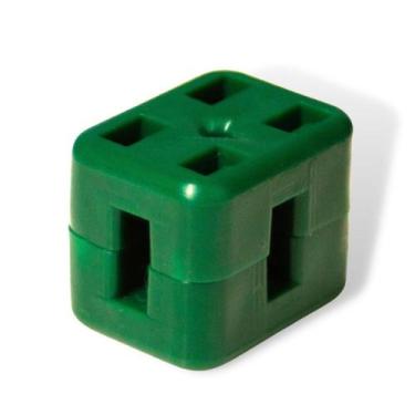 Imagem de Conjunto 22 peças cliptel para tela 5x10 soldada 2.00m altura verde