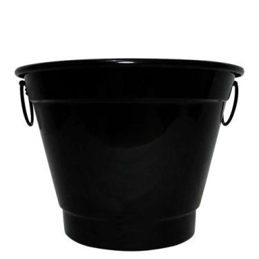 Imagem de Balde de Gelo e Cerveja Térmico em Alumínio 6,5L Bbq - Black - Retrofe