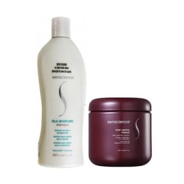 Imagem de Senscience Silk Moisture Shampoo 280ml e Máscara Inner Restore Intensi