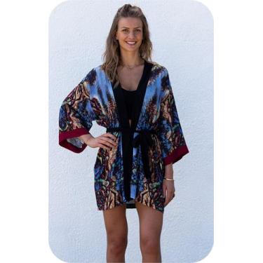 Imagem de Kimono Abstrato Curto - Clã Authentic Outfit, Único